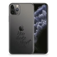 Apple iPhone 11 Pro Siliconen hoesje met naam Heart Smile