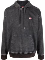 Diesel hoodie à patch logo - Noir