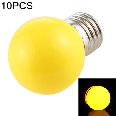 10 stuks 2W E27 2835 SMD Home Decoratie LED gloeilampen DC 12V (geel licht)