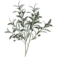 Kunstplant Olijf takken - 2x - 75 cm - groen - olijfboom - siertakken stelen - decoratie