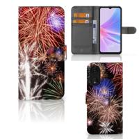 OPPO A78 5G | A58 5G | Wallet Case | met Pasjes | Vuurwerk