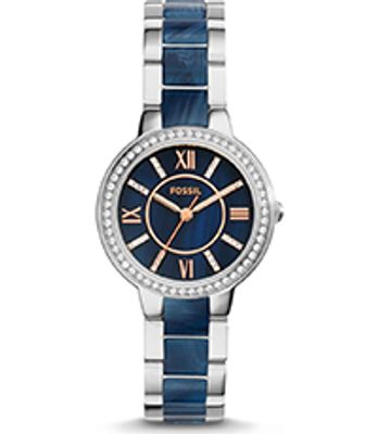 Horlogeband Fossil ES4009 Roestvrij staal (RVS) Blauw 14mm