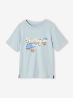Jongensshirt met animatie op de voorkant hemelsblauw