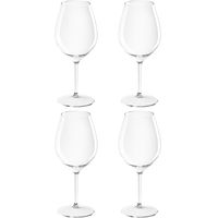 4x Witte of rode wijn wijnglazen 51 cl/510 ml van onbreekbaar transparant kunststof