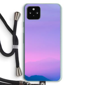 Sunset pastel: Pixel 5a 5G Transparant Hoesje met koord