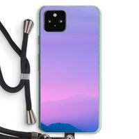 Sunset pastel: Pixel 5a 5G Transparant Hoesje met koord