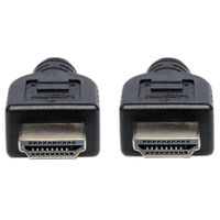 Manhattan 353946 HDMI-kabel HDMI Aansluitkabel HDMI-A-stekker, HDMI-A-stekker 3.00 m Zwart 4K UHD, UL gecertificeerd - thumbnail