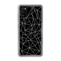 Geometrische lijnen wit: Samsung Galaxy A41 Transparant Hoesje