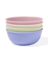 HEMA Bakjes 430ml kunststof pastel - 4 stuks (multicolor)