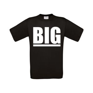 Big grote maten t-shirt zwart heren