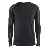Blåkläder merino xlight onderhemd lange mouw 479917349835 | donkergrijs/geel | maat 4xl - 7330509545522