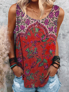 Holiday Sleeveless Boho T-shirt