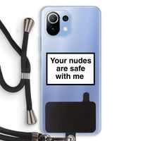 Safe with me: Xiaomi Mi 11 Lite Transparant Hoesje met koord