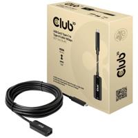 club3D CAC-1536 USB-kabel USB 3.2 Gen2 USB-C stekker, USB-B bus 5.00 m Zwart