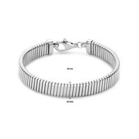 Gerhodineerd 925 Zilveren Armband met Tubogas Schakel - 10.2mm Breed