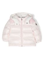 Moncler Enfant Valya logo-patch padded coat - Rose