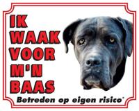 Cane Corso Waakbord - Ik waak voor mijn baas