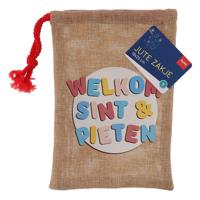 Folat BV Jute pepernootzakje welkom sint & pieten