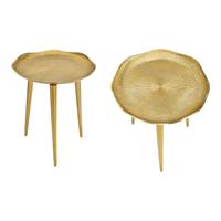 Tafel van goudkleurig metaal (B/H/D) 40x47x40 cm