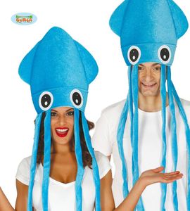 Blauwe Octopus hoed