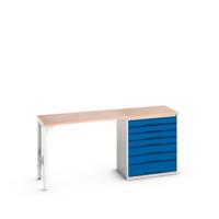 Bott Verso Werkbank | 7 Lades | Breedte Lade 800mm | Multiplex | RAL 5010 - 16921954.11