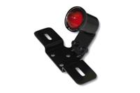 SHIN YO Old school typ 3, Achterlichten motorfiets, Zwarte behuizing met rode lens