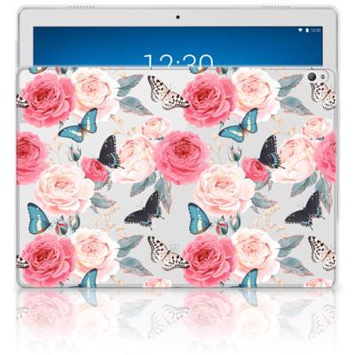 Lenovo Tab P10 | Siliconen hoesje | Butterfly Roses Lenovo Tab P10 | Siliconen hoesje | Butterfly Roses