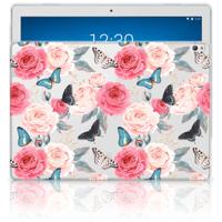 Lenovo Tab P10 | Siliconen hoesje | Butterfly Roses
