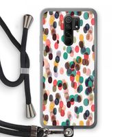 Tropical Dots: Xiaomi Redmi 9 Transparant Hoesje met koord