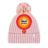 Heat Holders Ladies pom pom hat arden coral one size Heat Holders Ladies pom pom hat arden coral one size