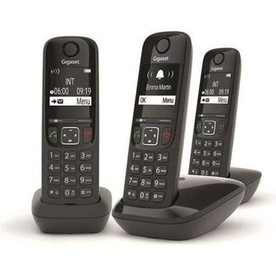 GIGASET vaste telefoon AS690 Trio zwart