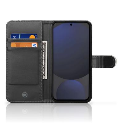 Samsung Galaxy S24 FE | Telefoonhoesje | Met pasjeshouder | Leeuw