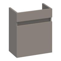 Brauer Joy Fonteinkast - 40 cm - met 1 Deur Greeploos Rechtsdraaiend - Mat Taupe