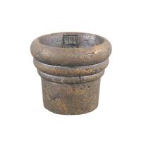 PTMD bloempot helena bruin 16x16x14cm