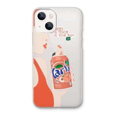 Peach please!: iPhone 13 Transparant Hoesje