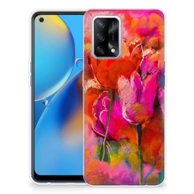 Smartphone hoesje OPPO A74 4G Tulips Smartphone hoesje OPPO A74 4G Tulips
