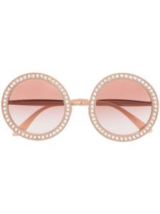 Dolce & Gabbana Pre-Owned lunettes de soleil Mambo ornées de cristaux (années 2010)