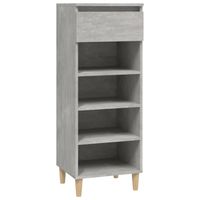 vidaXL Schoenenkast 40x36x105 cm bewerkt hout betongrijs