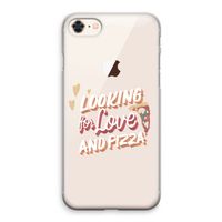 Pizza is the answer: iPhone 8 Transparant Hoesje
