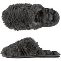 Apollo Instap slippers/pantoffels Fluffy - dames - grijs - maat 41-42 - huissloffen
