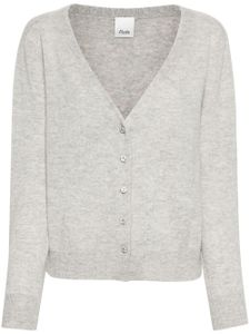 Allude cardigan en maille fine à col v - Gris