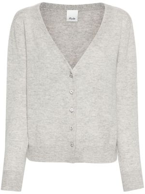 Allude cardigan en maille fine à col v - Gris