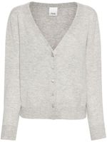 Allude cardigan en maille fine à col v - Gris