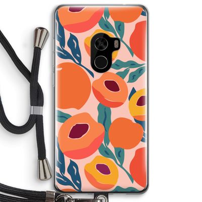 Perzik: Xiaomi Mi Mix 2 Transparant Hoesje met koord