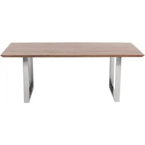 Kare Eettafel Symphony Donker Chroom 180x90cm