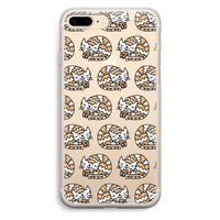 Slapende poes: iPhone 7 Plus Transparant Hoesje