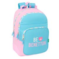 Schoolrugzak Benetton Unique Roze Turkoois 32 x 42 x 15 cm