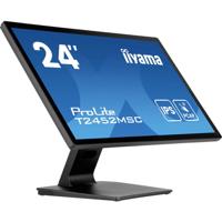 Iiyama ProLite T2452MSC-B1AG Touchscreen monitor Energielabel: E (A - G) 60.5 cm (23.8 inch) 1920 x 1080 Pixel 16:9 5 ms DisplayPort IPS LCD