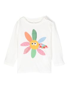 Stella McCartney Kids t-shirt en coton biologique à imprimé graphique - Blanc