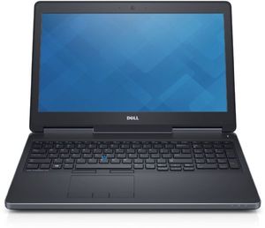 DELL Precision M7510 Mobiel werkstation 39,6 cm (15.6") Touchscreen Full HD Zesde generatie Intel® Core™ i7 16 GB DDR4-SDRAM 1000 GB HDD NVIDIA® Quadro® M2000M Windows 7 Professional Zwart